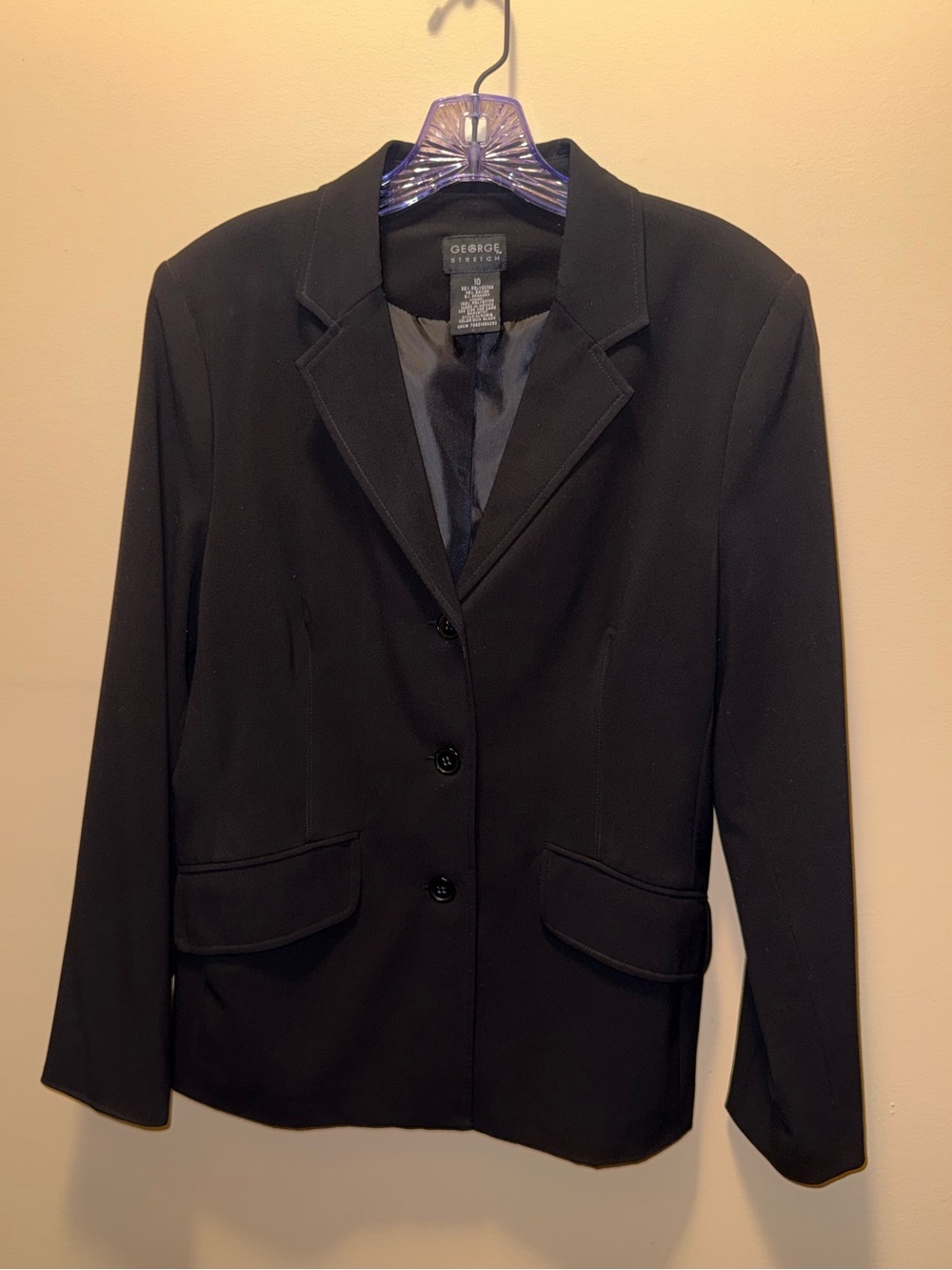 George Black Women's Classic Three-Button Blazer